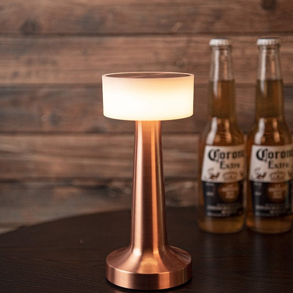 homeandgadget Home Bronze LED Bar Rechargeable Table Lamp