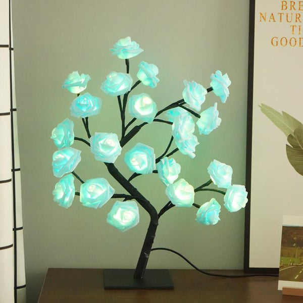 homeandgadget Home Green / USB LED Rose Tree Lamp For Delightful Home Décor