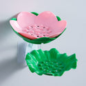 homeandgadget Home Pink Lotus Shape Double-Layer Soap Holder