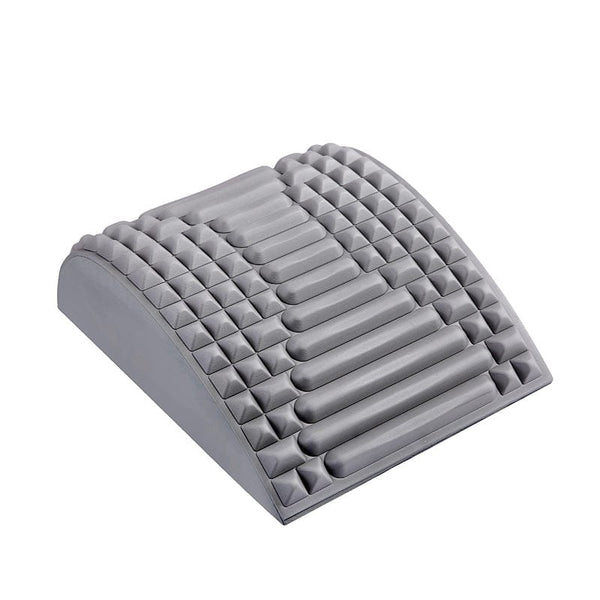 homeandgadget Home Grey Lower Back Pain Relief Treatment Stretcher for Lumbar Support