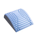 homeandgadget Home Blue Lower Back Pain Relief Treatment Stretcher for Lumbar Support