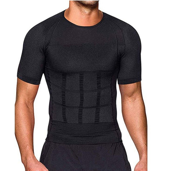homeandgadget Home Black / S Men's Posture Corrector Shirt For Fitness, Workout & Casual Wear