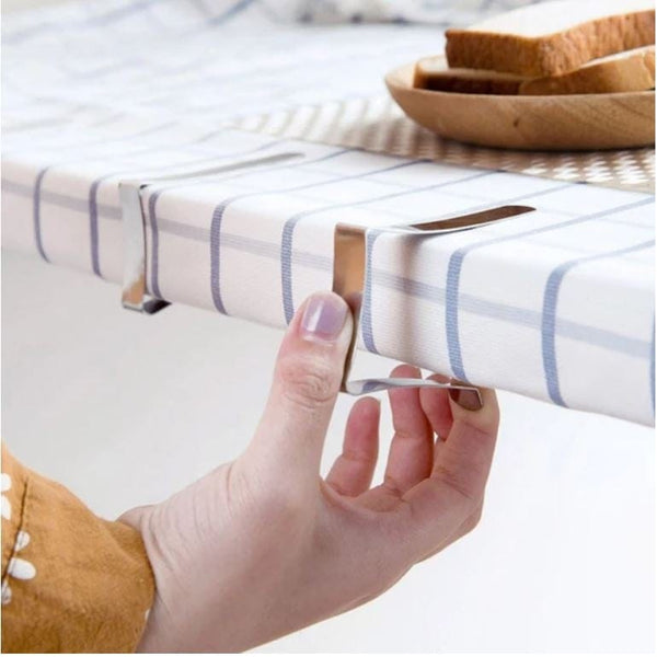 homeandgadget Home Metallic Tablecloth Hold Down Clamps For Picnic Tables