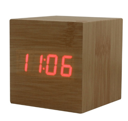 homeandgadget Home Modern Digital Wood Clock