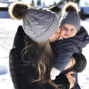 homeandgadget "Mommy & Me" Matching Faux Fur Beanies