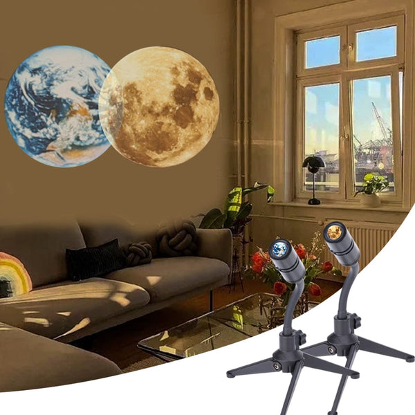 homeandgadget Home Moon Earth Projection LED Lamp