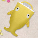 homeandgadget Yellow Mr. Shark Baby Sleeping Bag