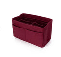 homeandgadget Wine Red Multi-Pocket Handbag Organizer