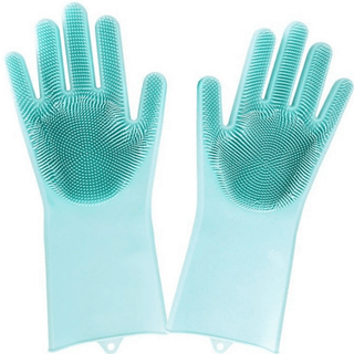 homeandgadget Green Original Magic Dishwashing Gloves (BPA Free)