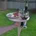homeandgadget Home Beige Outdoor Collapsible Wine Table