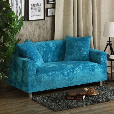 homeandgadget Home Lake Blue / Double seater Perfect Fit Sofa Slipcover