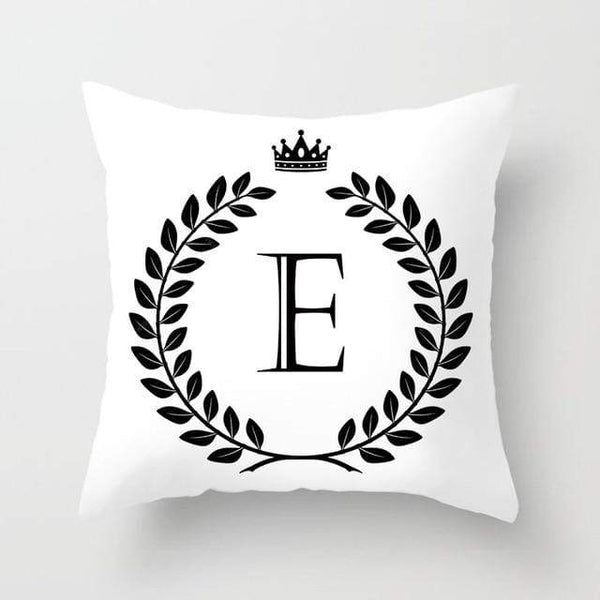 homeandgadget E Personalized Alphabet Pillow Cover