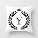 homeandgadget Y Personalized Alphabet Pillow Cover