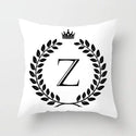 homeandgadget Z Personalized Alphabet Pillow Cover