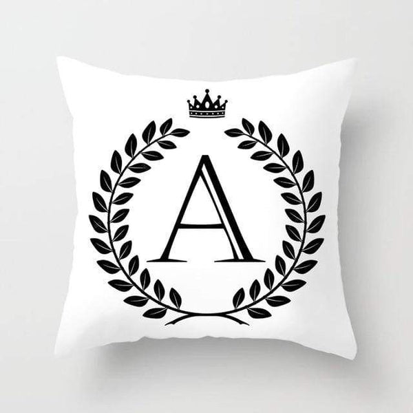 homeandgadget A Personalized Alphabet Pillow Cover