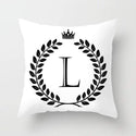 homeandgadget L Personalized Alphabet Pillow Cover