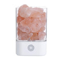 homeandgadget Home White Square Pink Himalayan Salt Lamp