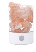homeandgadget Home White Round Pink Himalayan Salt Lamp