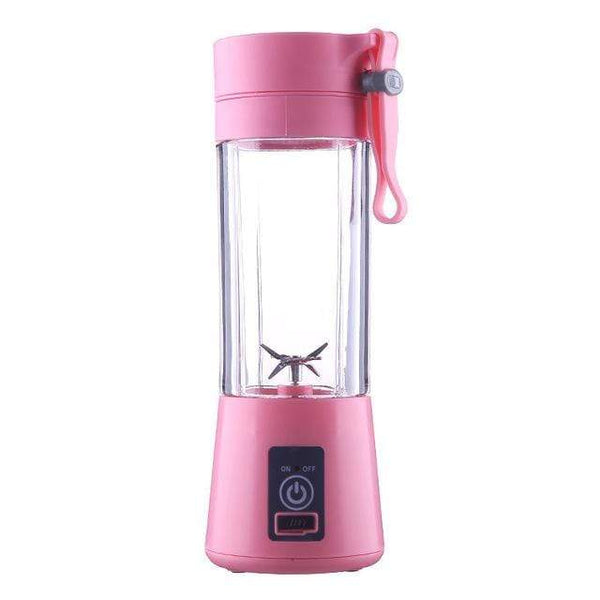 homeandgadget Pink Portable Bottle Blender