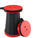 homeandgadget Home Red Portable Retractable Stool For Indoor and Outdoor Use