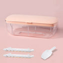 homeandgadget Home Pink / Double layer Press Type Ice Cube Box