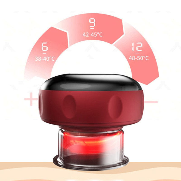 homeandgadget Home Red Light Therapy Cupping Massager for Pain Relief