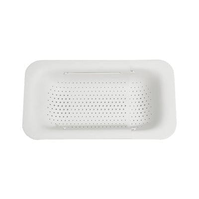 homeandgadget Home White Retractable Sink Drain Basket
