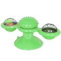 homeandgadget Home Green Rotating Windmill Cat Toy For Chewing, Swatting & Rubbing