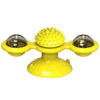 homeandgadget Home Yellow Rotating Windmill Cat Toy For Chewing, Swatting & Rubbing