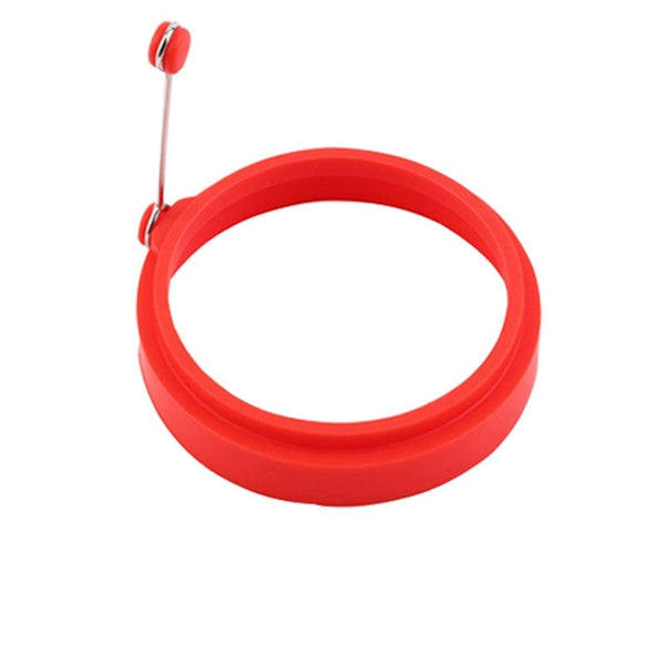 homeandgadget Home Red Round Silicone Egg Rings For Cooking Eggs