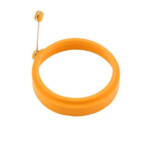 homeandgadget Home Orange Round Silicone Egg Rings For Cooking Eggs
