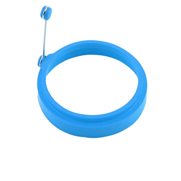 homeandgadget Home Blue Round Silicone Egg Rings For Cooking Eggs