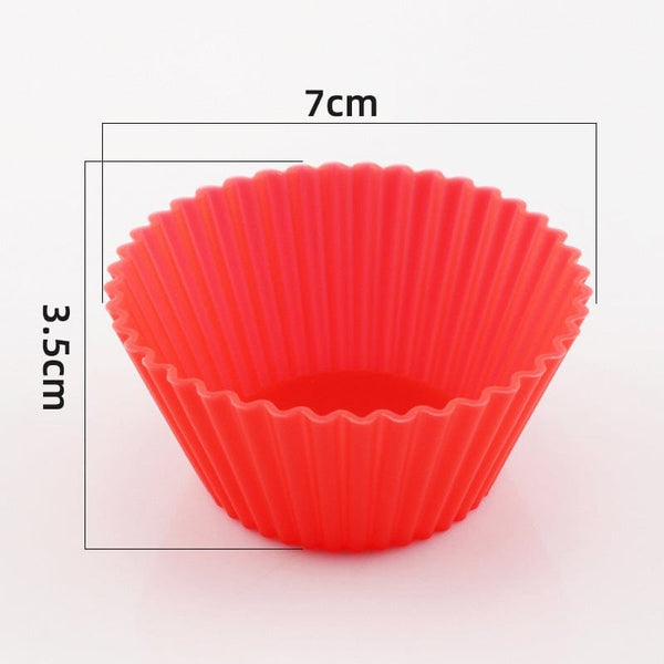 homeandgadget Home Red / 10PCS Safe Silicone Muffin Cups (10pc)