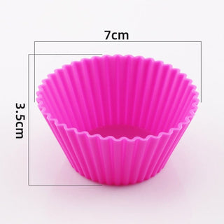 homeandgadget Home Rose Red / 10PCS Safe Silicone Muffin Cups (10pc)