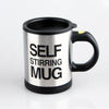 homeandgadget Black Self-Stirring Coffee Mug