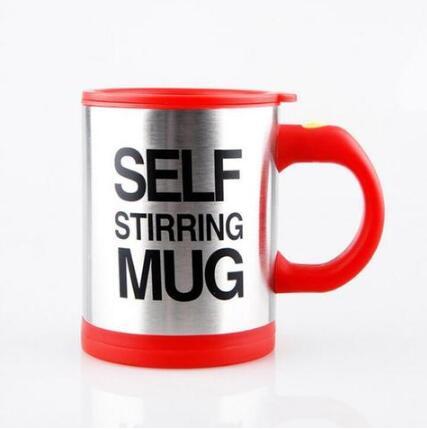 homeandgadget Red Self-Stirring Coffee Mug