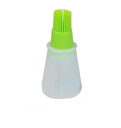 homeandgadget Home Green Silicone Cooking Oil Brush Bottle