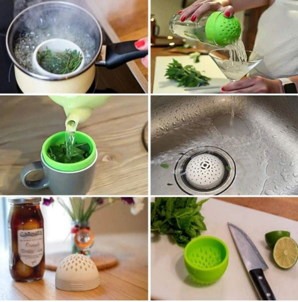 homeandgadget Home Snap-On Silicone Can Colander Strainer for Your Kitchen
