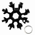 homeandgadget Black Snowflake Keychain Multi-Tool