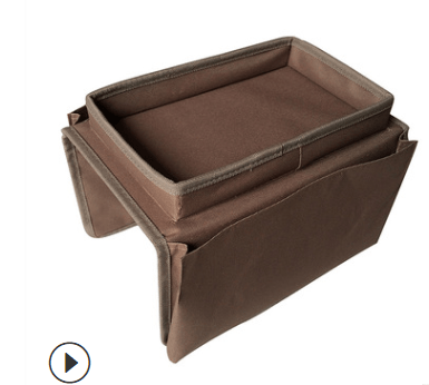 homeandgadget Home Brown Sofa Armrest Tray With Organizer