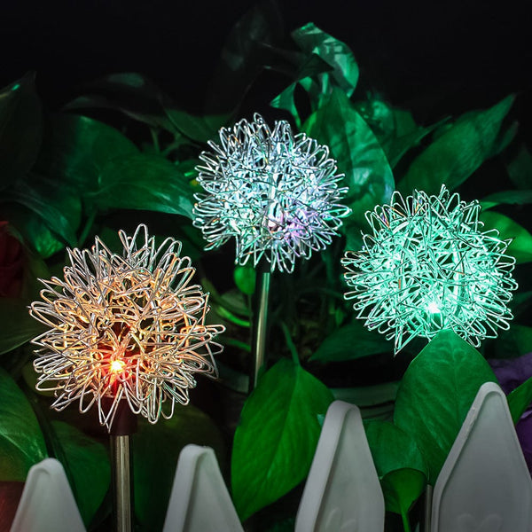 homeandgadget Home Solar Powered Dandelion Garden Color Changing Lights