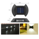 homeandgadget Home 2LED / Warm light Solar Wall Lamp