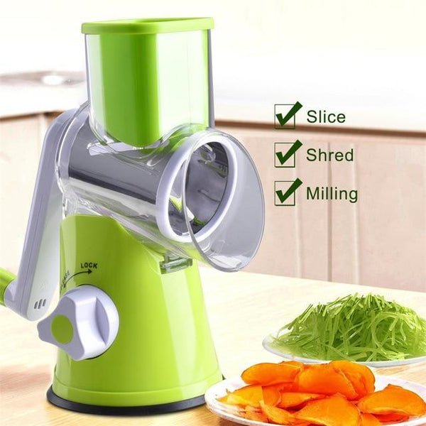 homeandgadget Green Spiralizer Pro 3-Blade Vegetable Slicer