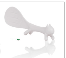 homeandgadget Home White Squirrel Shaped Non-Sticky Rice Paddle