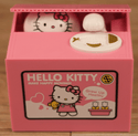 homeandgadget Home Hello Kitty Stealing Coin Cat Piggy Bank, Plastic