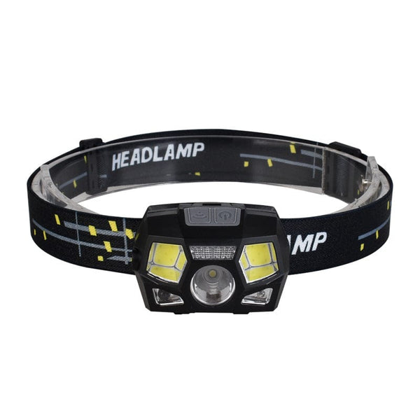 homeandgadget Home Strong Induction Rechargeable Head Lamp Light XPE COB Red Light