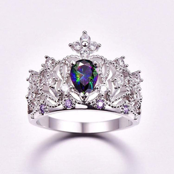 homeandgadget Stunning Queen Crown Zirconia Ring