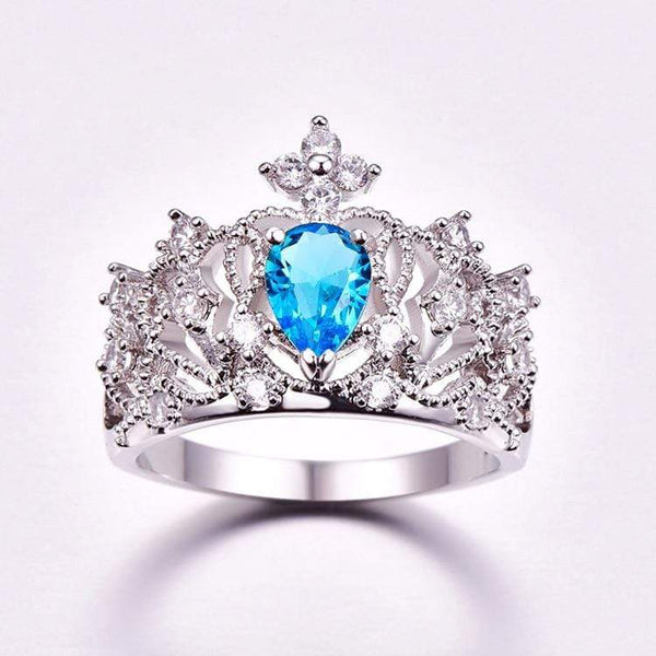 homeandgadget 6 / Topaz Stunning Queen Crown Zirconia Ring