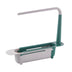 homeandgadget Home Green Telescopic Sink Rack With Drain Holes
