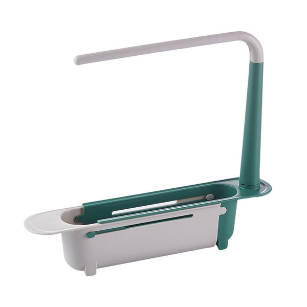 homeandgadget Home Telescopic Sink Rack With Drain Holes